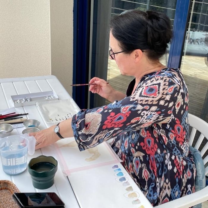 Angela Wegner creating