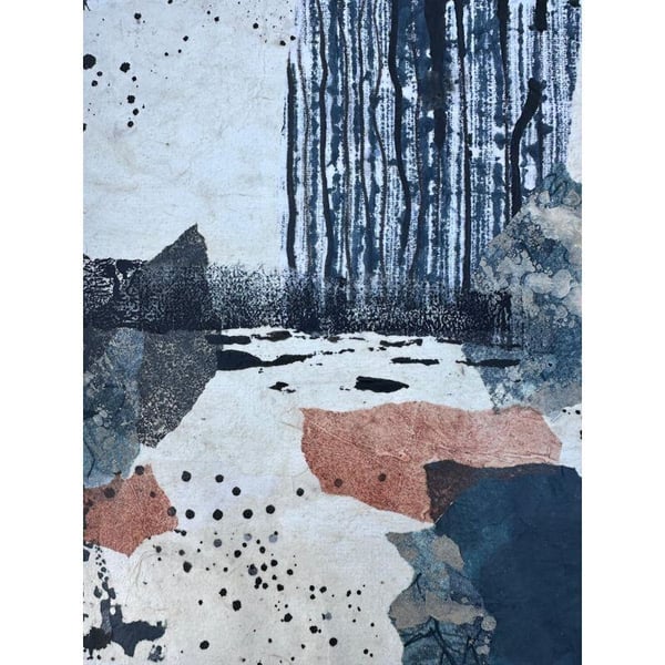 Artwork by Diane Burch - after The Way of Wabi Sabi Collage course