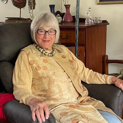 Community Spotlight - Lynette Warren in her eco-printed coat