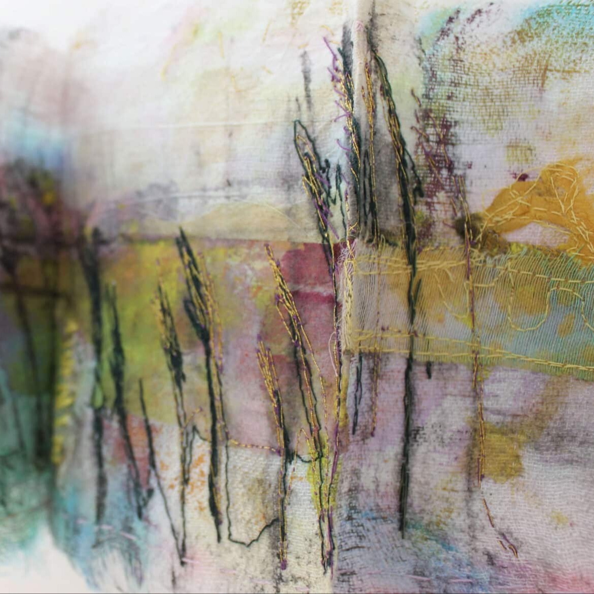 close up of artwork by Cas Holmes