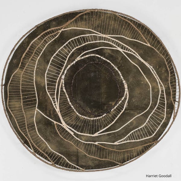 Harriet Goodall weaving artwork/wall sculpture