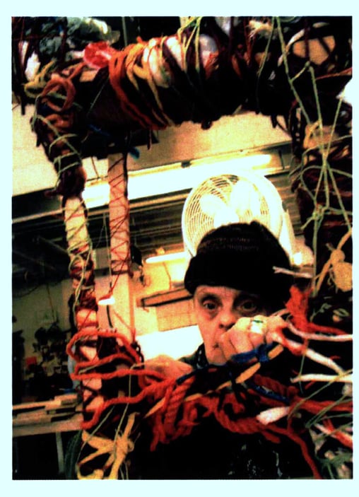 Figure 12 Judith at Work on Large Sculpture, © Erin Brookey