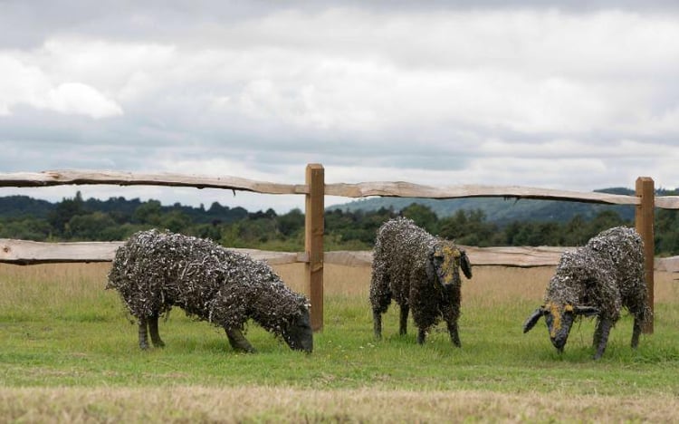 Joyce Playle, steel waste, Potter’s Farm - In Claire Benn article Art vs Craft