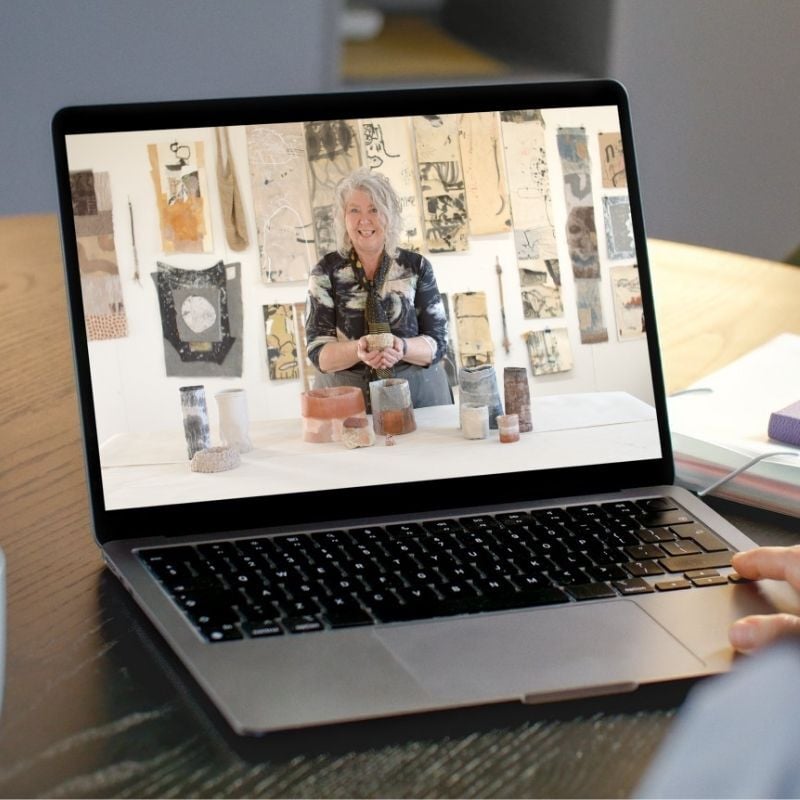 Lorna Crane during Perfectly Imperfect shown on a laptop screen