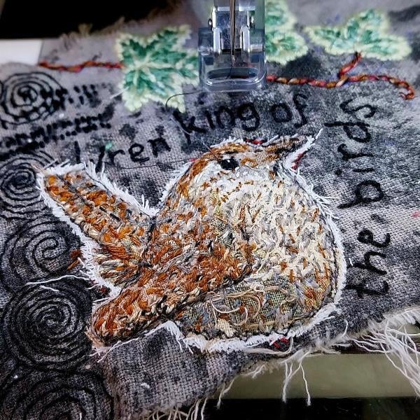 Lou Threapleton artwork in progress 3 - Student Success Story