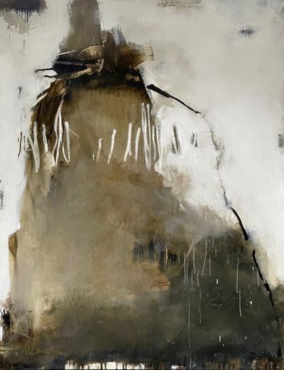 Mardi Busby - ‘Contained Within’ Size_ 137H x 106W cm. Oil on canvas