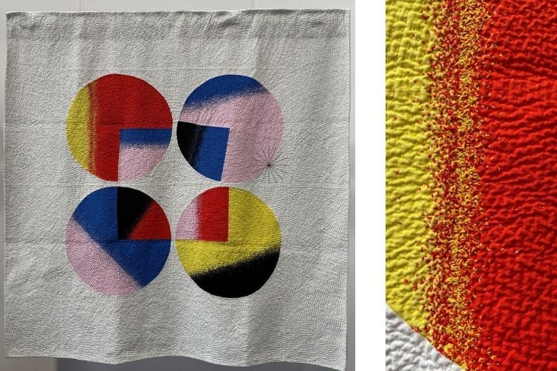 Moving On, by Pachy Sarmiento M, illustration by Ray Dak Lam - Festival of Quilts 2026