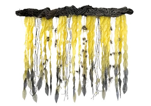 Nicky Ilsley art in exhibition - The canary and the parrot