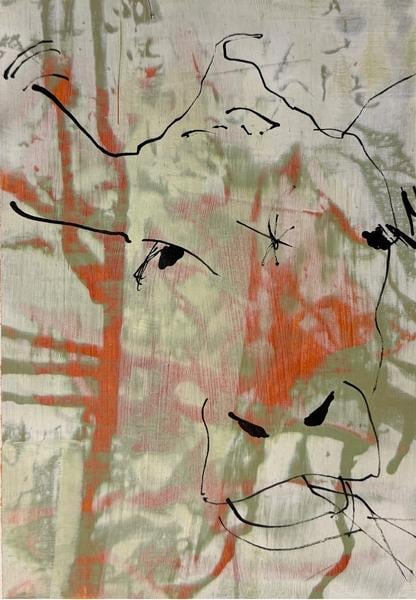 Title_ Nessie II - artwork by Heather Close - abstract painting course