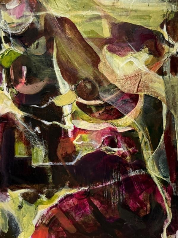 Title_ Seasons of Mist and Mellow Fruitfulness (Exhibition submission) - artwork by Heather Close - abstract painting student