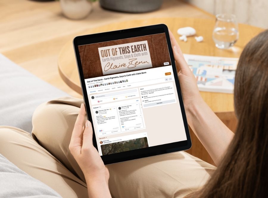 Out of This Earth online community displayed on a tablet screen