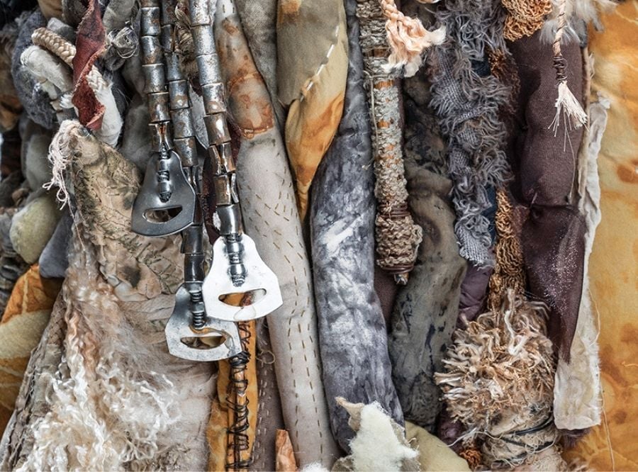 Close up of artwork by Clarissa Callesen