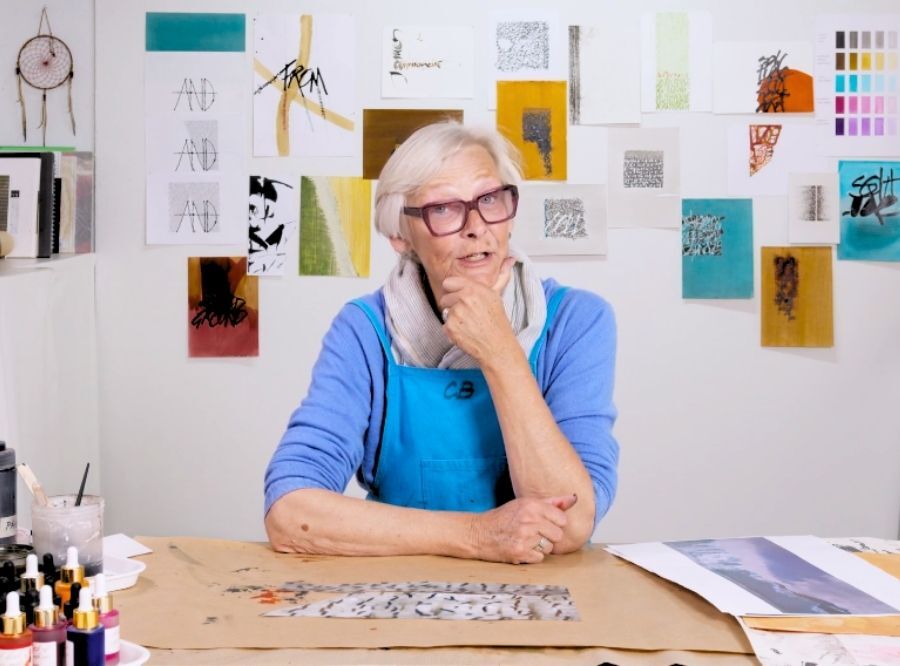 Claire Benn talking to camera