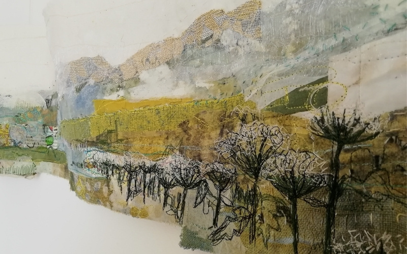 Close up of Walk in the Park by Cas Holmes