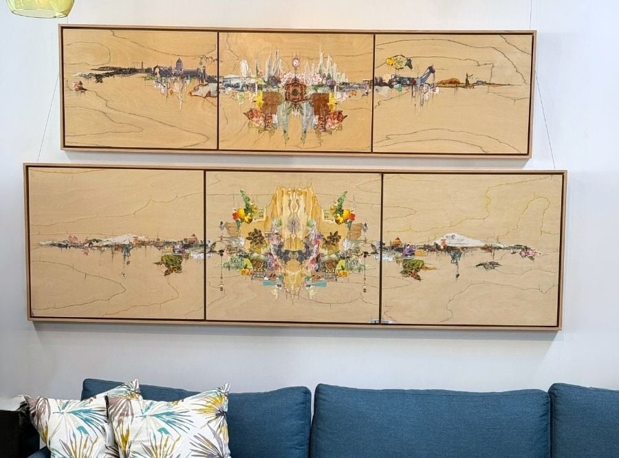 Robert Lee Davis artwork hanging on a wall