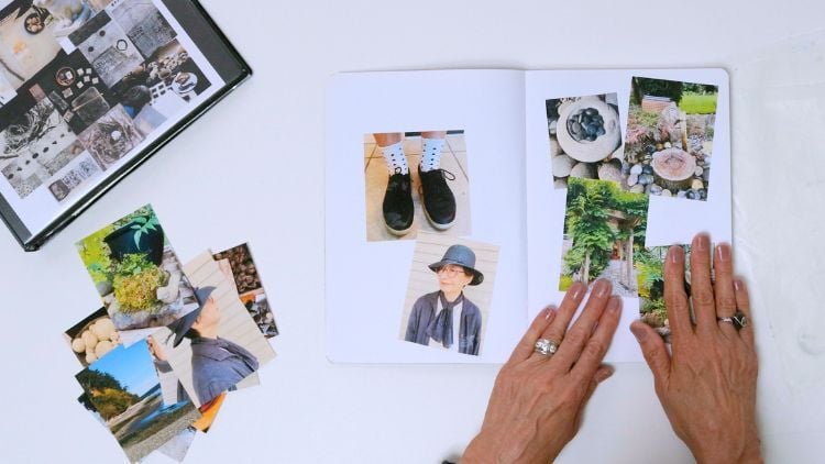 Donna Watson showing some creative thinking work