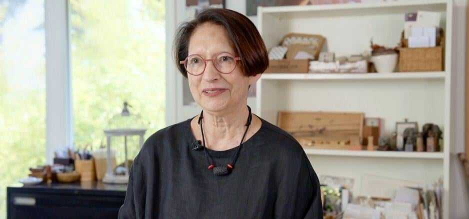 Donna Watson in her studio