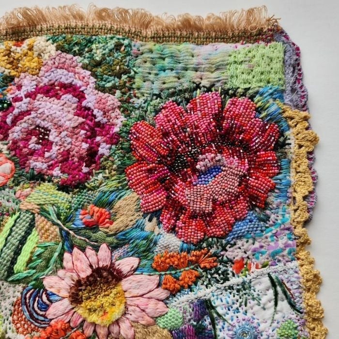 Fleur Woods Beaded Artwork