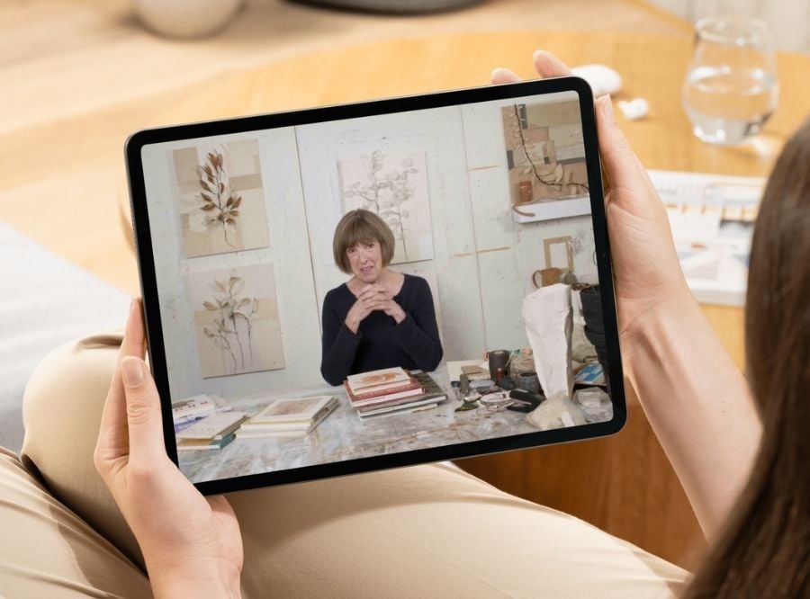 Footage from Connecting shown on table screen