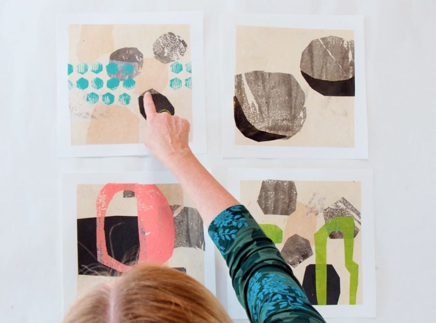 Cordula pointing out techniques during a course module