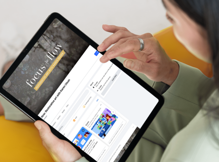 Focus and Flow group shown on a tablet