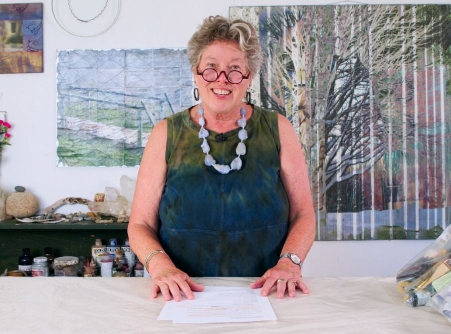 Wen Redmond smiling at the camera during filming for Embrace the Journey