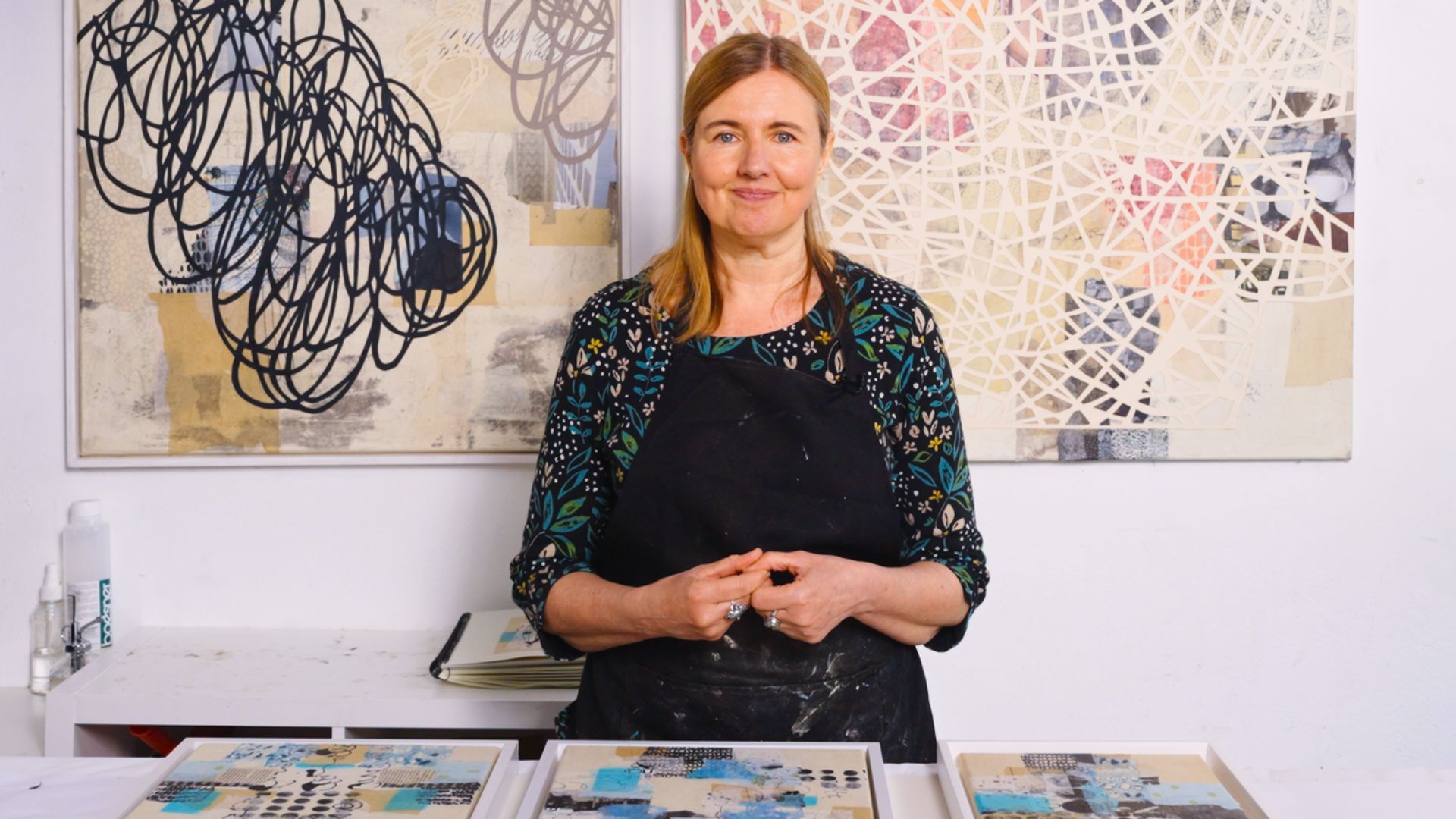 Image of Codula Kagemann smiling at camera in her studio